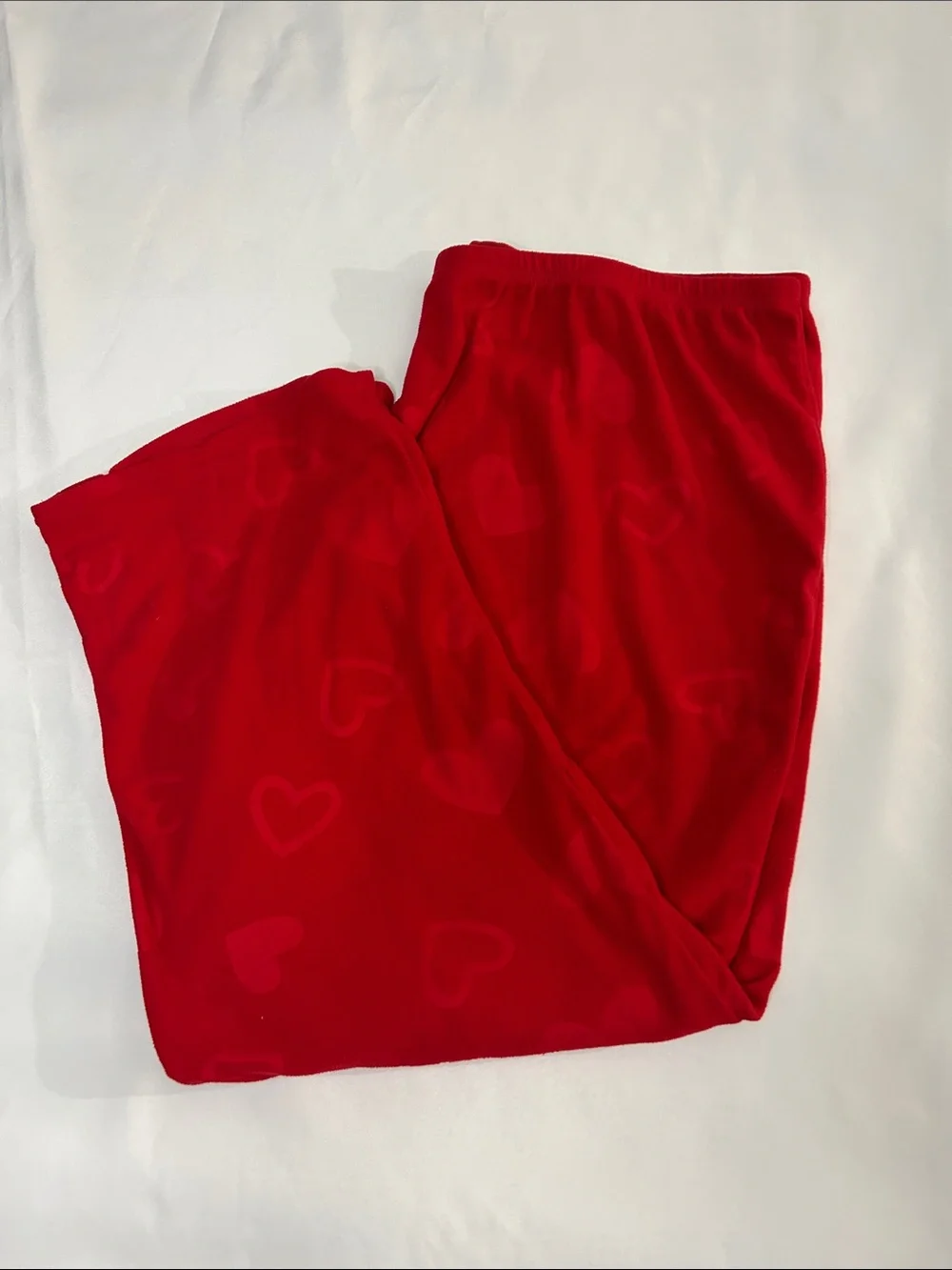 PINK Victoria's Secret Red Heart-Print Lounge Pants Cottagecore